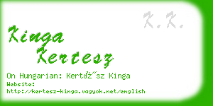 kinga kertesz business card
